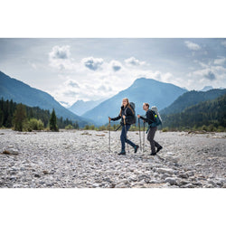 Lowa Women's Mauria EVO GTX Trekking Boots in Anthracite/Turquoise lifestyle