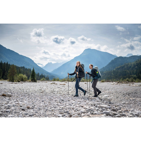 Lowa Women's Mauria EVO GTX Trekking Boots in Anthracite/Turquoise lifestyle