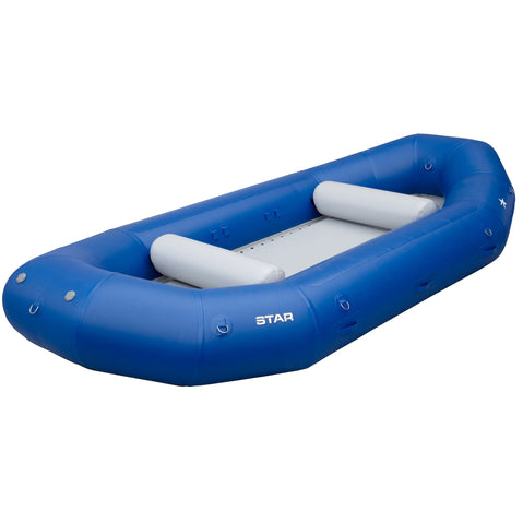 Star Outlaw 160 Self-Bailing Raft in Blue angle