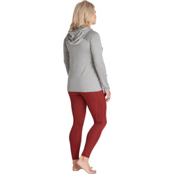 NRS Women's Lightweight Hoodie in Titanium model back
