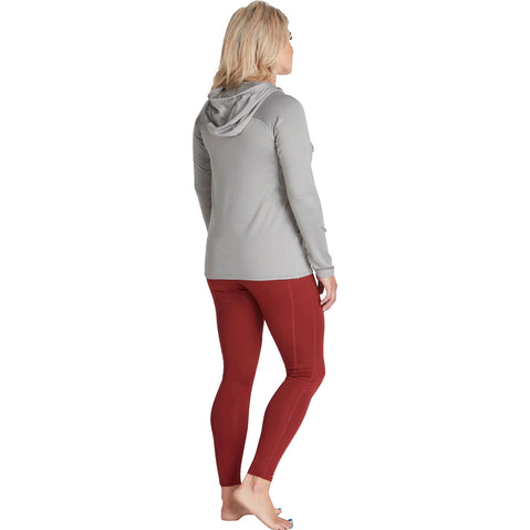 NRS Women's Lightweight Hoodie in Titanium model back