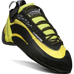 La Sportiva Miura Rock Climbing Shoes in Lime angle