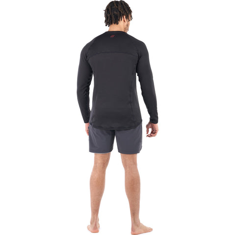 Level Six Men's Romulus Long Sleeve Shirt in Black model back view