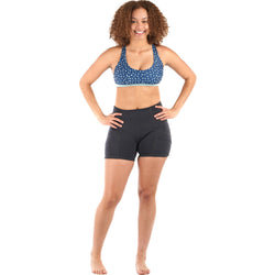 Level Six Womens Sombrio Neoprene Shorts in Black Heather left