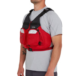 NRS Odyssey Lifejacket (PFD) in Red model angled