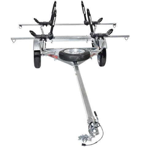 Malone MicroSport 2-Boat FoldAway-J Kayak Trailer Package top view