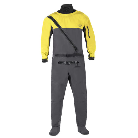 Level Six Loki Dry Suit Citron Yellow Front