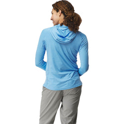 NRS Women's Silkweight Hoodie marina model back