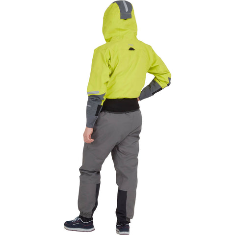 NRS Women's Element GORE-TEX Pro Semi-Dry Top in Chartreuse back