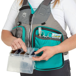 NRS Women's Shenook Fishing Lifejacket (PFD) in Silver detail