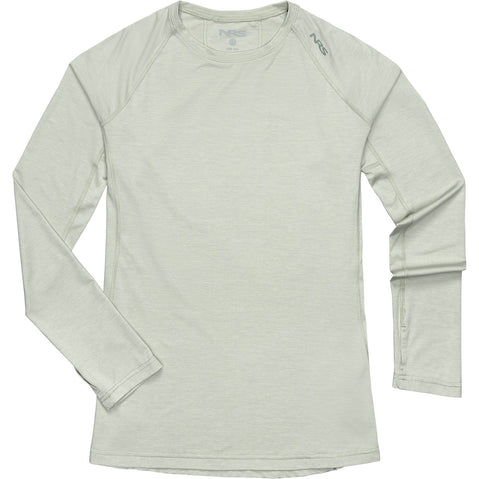 NRS Women's Silkweight Long-Sleeve Shirt in Desert Sage front