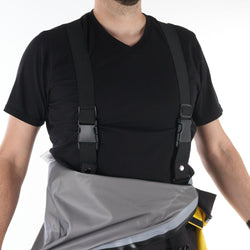 Level Six Rescue Pro Ice Dry Suit in Yellow model angle view