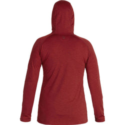NRS Women's Silkweight Vesi Hoodie in Vino back