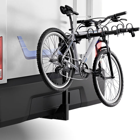 Thule Range RV/Travel Trailer 4 Bike Hitch Rack with bikes loaded