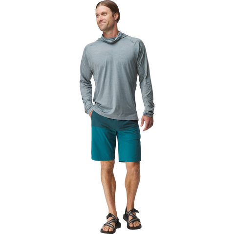 NRS Men's Benny Board Shorts in Deep Teal model front