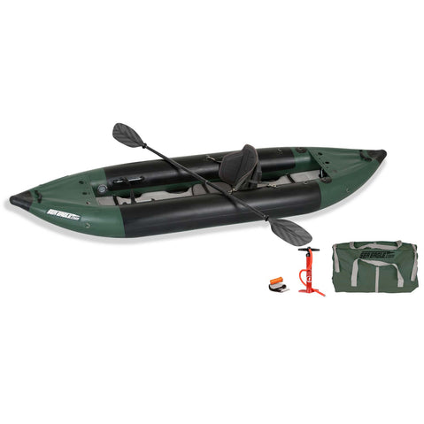 Sea Eagle Fishing Explorer 350FX Inflatable Kayak Pro Solo Package set
