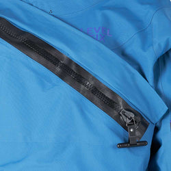 Level Six Women's Freya Dry Suit Crater Blue front entry zipp