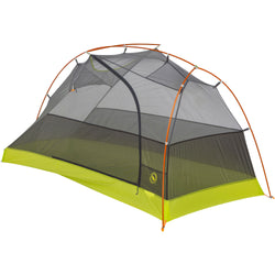 Big Agnes Tiger Wall UL 1 Person Backpacking Tent in Mercury/Evening Primrose with fly closed
