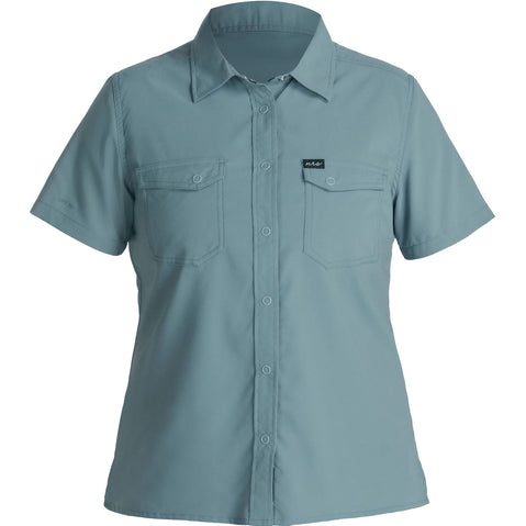 NRS Women's Guide Short Sleeve Shirt in Lead front