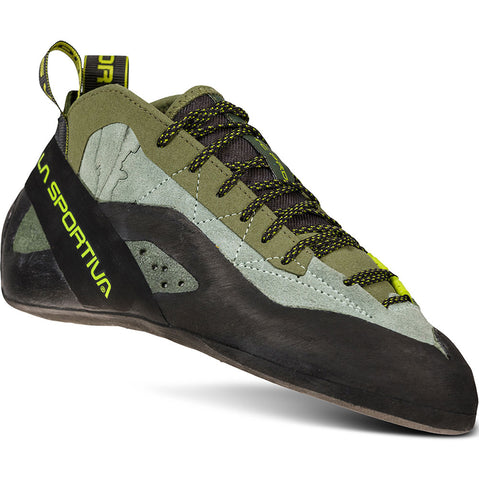 La Sportiva TC Pro Rock Climbing Shoes in Olive angle