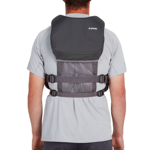 NRS Wrangler Lifejacket (PFD) in Charcoal model back