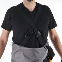 Level Six Rescue Pro Ice Dry Suit in Yellow model front view