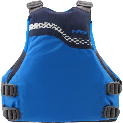 NRS Vista Youth Lifejacket (PFD) in Blue back
