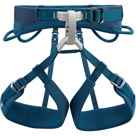 Petzl Adjama Rock Climbing Harness in Blue back