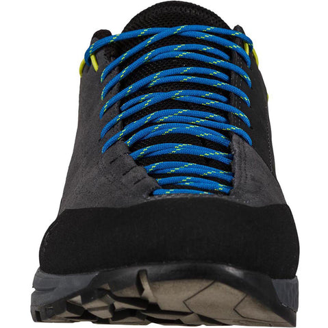 La Sportiva Men's TX Guide Leather Approach Shoes in Lime/Carbon Punch front