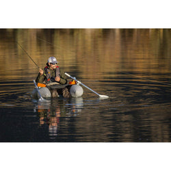 Outcast Cruzer Float Tube in Sage lifestyle