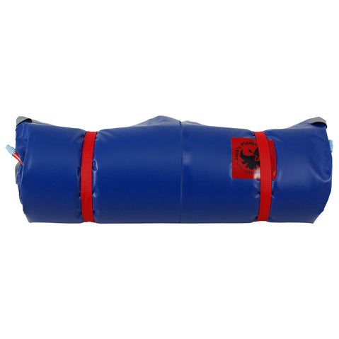 Jack's Plastics Silverback Paco Sleeping Pad in Dark Blue rolled