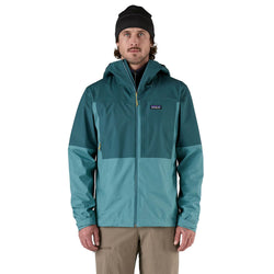 Patagonia Men's Boulder Fork Rain Jacket wetland blue model front