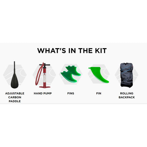 Hala Hoss Tour EX Inflatable Stand-Up Paddle Board (SUP) what's included