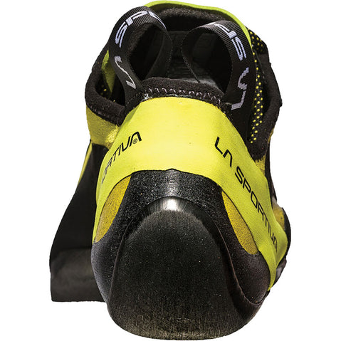 La Sportiva Miura Rock Climbing Shoes in Lime back