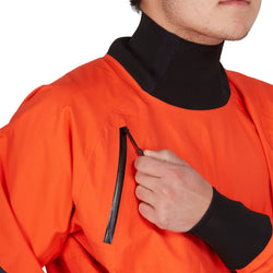 NRS Men's Stratos Semi-Dry Paddling Jacket chest pocket