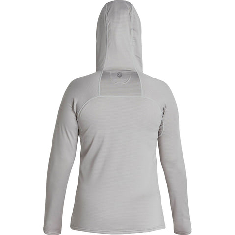 NRS Women's Lightweight Hoodie in Titanium back