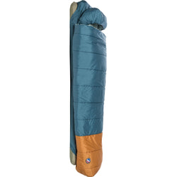 Big Agnes Echo Park 0 Degree Synthetic Sleeping Bag in Tapestry/Brown Sugar side view