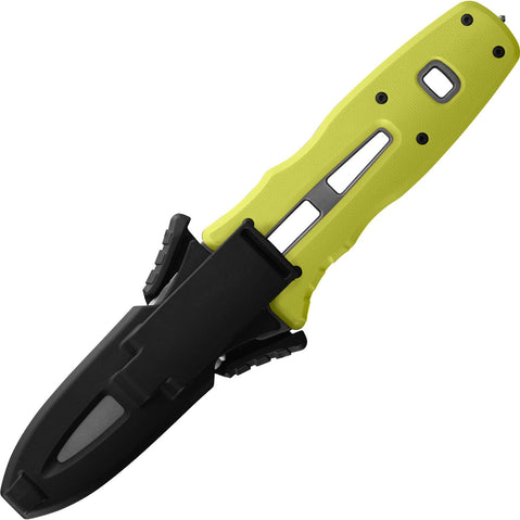 NRS Pilot SAR Knife in Safety Yellow left sheath