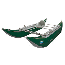 AIRE Wave Destroyer 13 Cataraft in Dark Green angle
