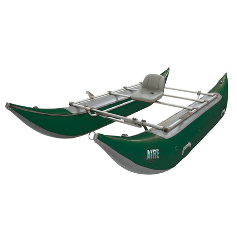 AIRE Wave Destroyer 13 Cataraft in Dark Green angle
