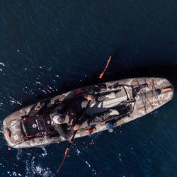 Wilderness Systems iATAK 110 Inflatable Fishing Kayak overhead view