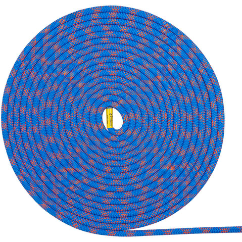 Sterling Rope Dyad 7.7 XEROS Climbing Rope in Blue rolled