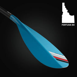NRS Fortuna 90 Travel 3-Piece SUP Paddle Teal power face