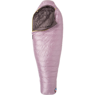 Big Agnes Women's Greystone 20 Degree Down Sleeping Bag in Elderberry open