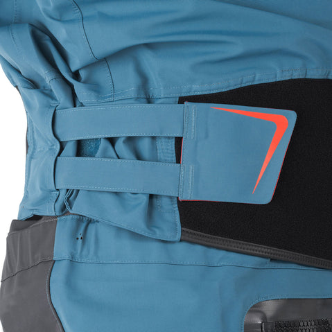 Level Six Men's Odin Dry Suit in Crater side adjustment