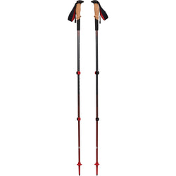 Black Diamond Pursuit Shock Trekking Poles in Steel Grey/Octane extended