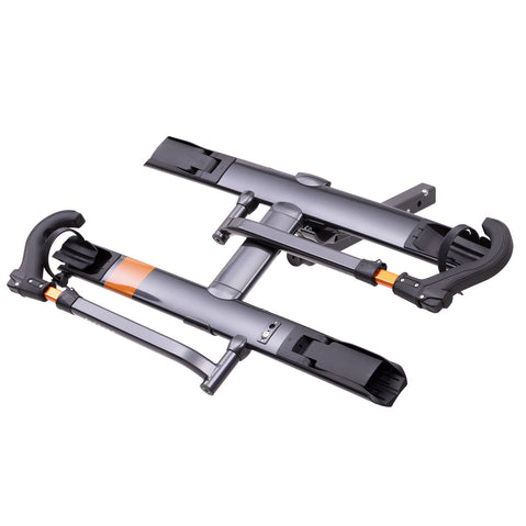 Kuat Sherpa 2.0 2 Bike Hitch Rack Gray Metallic angle view tilted down