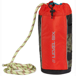 Level Six Quickthrow Pro Throw Bag in Orange front open