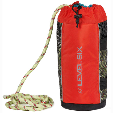 Level Six Quickthrow Pro Throw Bag in Orange front open
