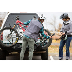 Kuat Transfer V2 1-Bike Hitch Rack in Black lifestyle